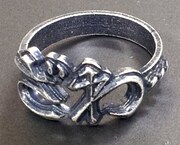 「アカギ」ざわ…を形どったシルバー調リング受注販売