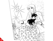 「ガラスの仮面」名シーン13。掲載:花とゆめコミックス10巻「目隠しの先は紫のバラのひと」