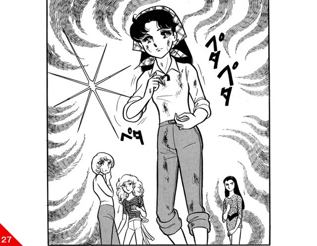 「ガラスの仮面」名シーン27。掲載：花とゆめコミックス23巻「ダントツのオーディション度胸」