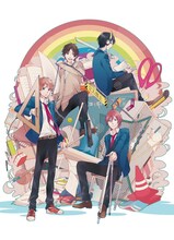 水野美波「虹色デイズ」扉イラスト。