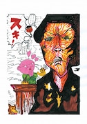 根本敬の描いた坂本龍馬のイラスト。