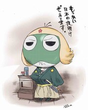 吉崎観音の描いた坂本龍馬のイラスト。