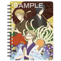 夏目友人帳ファイル付きノート A6サイズ（夏目、ニャンコ先生、名取、的場）。価格は735円。(C)緑川ゆき・白泉社／「夏目友人帳」製作委員会