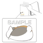 夏目友人帳ファイル付きノート A6サイズ（夏目、ニャンコ先生、名取、的場）の表紙内側。(C)緑川ゆき・白泉社／「夏目友人帳」製作委員会