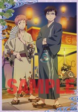 F賞：ミニクリアポスター［雪男&志摩］(C)加藤和恵／集英社・「青の祓魔師」製作委員会・MBS