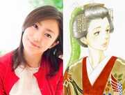 写真左より菅野美穂、原作「大奥」の徳川綱吉。（C）2012男女逆転『大奥[右衛門佐・綱吉編]』製作委員会（C）よしながふみ／白泉社