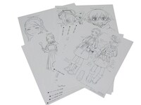 1巻初回生産分に付属する設定画の見本。