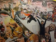 妖怪たちに囲まれた記念写真も撮影できる。（c）水木プロ