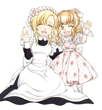 「わたしのお嬢様 メイド服のお嬢様編」下巻の表紙イラスト。