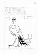 収録される「黎明編」第1話扉絵の複製原画。(c)2012 手塚プロダクション