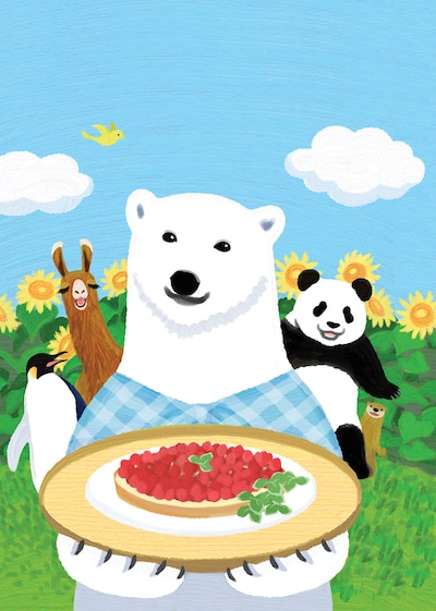 「しろくまカフェ」原作カット。(C)ヒガアロハ／小学館