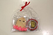 お土産に配られた福福クッキー。