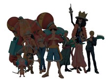 ダブルチャンスキャンペーンでプレゼントされる「麦わらの一味」フィギュアの限定カラー。 (C)尾田栄一郎／集英社・フジテレビ・東映アニメーション