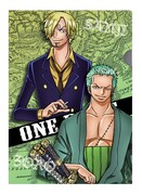 I賞「クリアファイル＆ステッカー」のクリアファイル。 (C)尾田栄一郎／集英社・フジテレビ・東映アニメーション