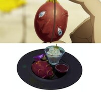 ベヘリットのシャーベット ※ビストロベルセルクのみの販売。 (C)三浦建太郎（スタジオ我画）・白泉社/BERSERK FILM PARTNERS