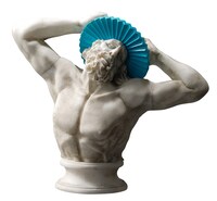 「テルマエ・ロマエ」彫刻像フィギュアのうち「シャンプーハット」。
