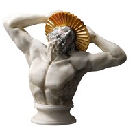 「テルマエ・ロマエ」彫刻像フィギュアのうち「シャンプーハットレア湯上り彩色ver.」。