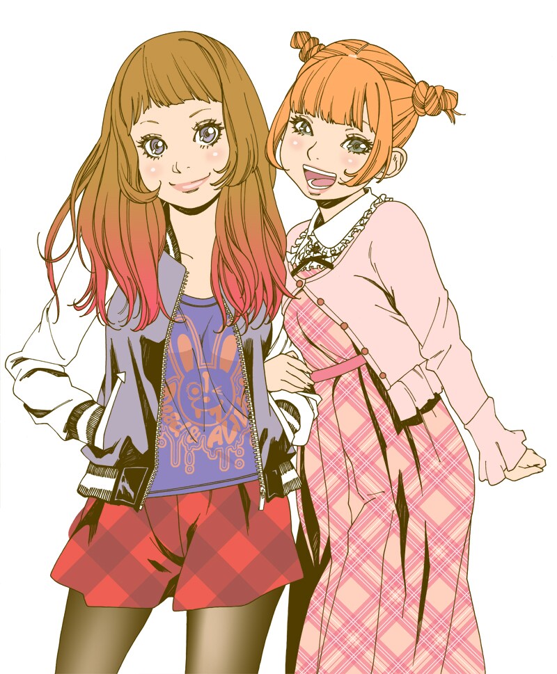 岸虎次郎の読み切り「はじめてなので☆」扉イラスト。