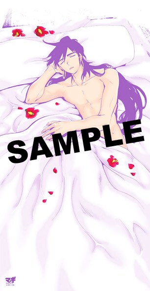 半裸のシンドバッドがプリントされた「添い寝シーツ」。