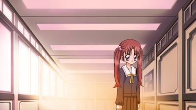 「いじめ～いけにえの教室～」場面写真。イジめられる少女は、ひとり廊下でなにを思う。