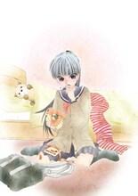 柳原望「高杉さん家のおべんとう」のバレンタインイラスト。