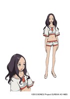 「エウレカセブンAO」メインキャラクターのアラタ・ナル設定画。