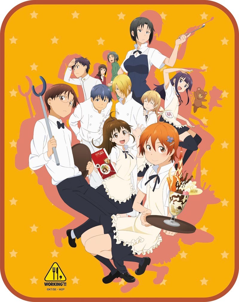 「WORKING’!!」もこもこひざのせブランケット（Orange）(C)高津カリノ/スクウェアエニックス・「WORKING!!2」製作委員会