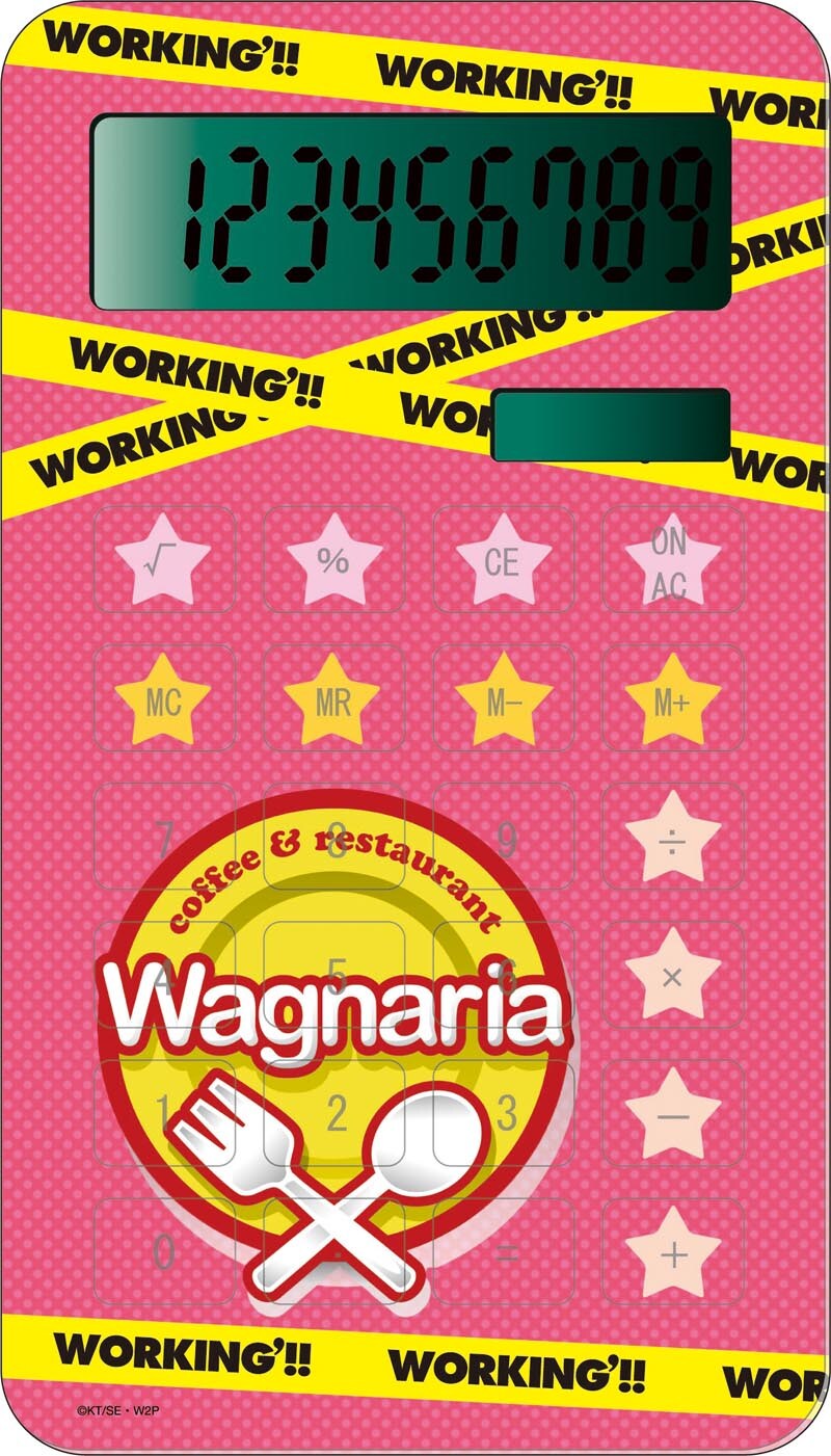 「WORKING’!!」電卓 (C)高津カリノ/スクウェアエニックス・「WORKING!!2」製作委員会