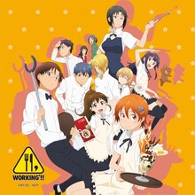 「WORKING’!!」ハンカチ（Orange）(C)高津カリノ/スクウェアエニックス・「WORKING!!2」製作委員会