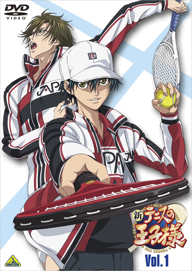 アニメ「新テニスの王子様」DVD1巻ジャケット(C)許斐 剛／集英社・ＮＡＳ・新テニスの王子様プロジェクト