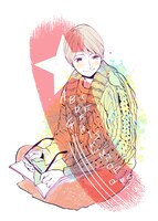 楠田夏子「ブルーバードブルー」予告カット。