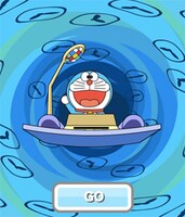 「ドラえもんホッコリーナ」のゲーム画面。(C)藤子プロ (C)ROBOT/DeNA