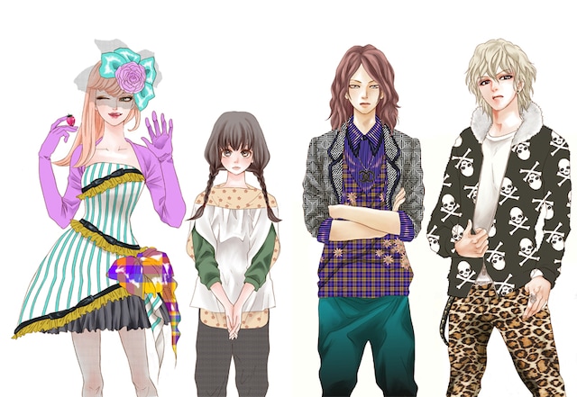 高梨みつば「クジャクの教室」扉イラスト