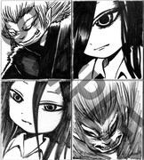 サイン会で配布されるミニ色紙の一例。