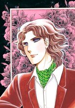 「速水真澄コンセプトスイートルーム」では、真澄様の社長としての顔と、紫のバラの人としての顔の両方を表現。（c）美内すずえ／白泉社