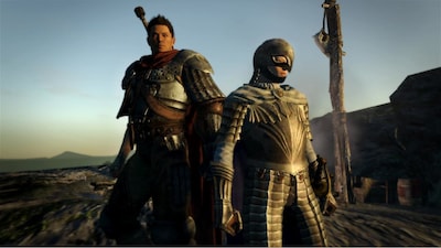 「切り込み隊長の装具」と「白い鷹の装具」着用イメージ。(C)CAPCOM CO., LTD. 2012 ALL RIGHTS RESERVED.