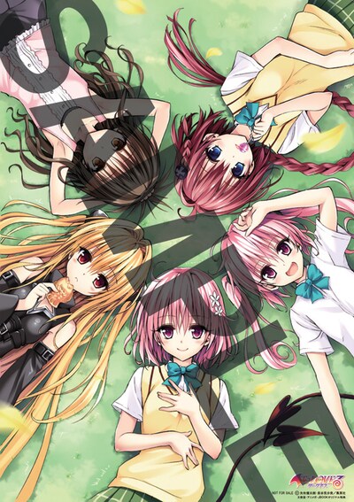 「To LOVEる -とらぶる- ダークネス」1巻から4巻のうち2冊を購入するともらえるポスター。