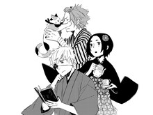 鷹野久「向ヒ兎堂日記」カット。