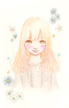 Cookie9月号に掲載される小畑友紀の新作読み切り予告カット (C)小畑友紀／集英社