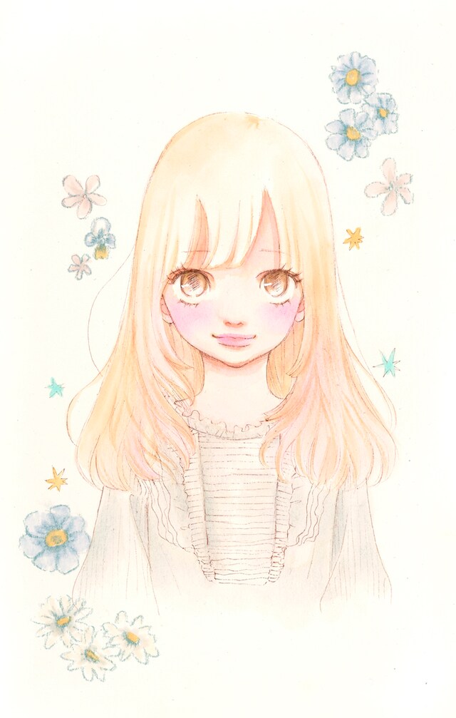 Cookie9月号に掲載される小畑友紀の新作読み切り予告カット (C)小畑友紀／集英社