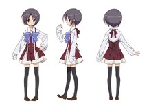 野矢いつきの設定画。※画像のカラーは仮のため、変更の可能性があります(C)2012 すかぢ・狗神煌／海老栖川高校天悶部