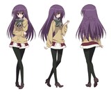 大庭蓮實の設定画。※画像のカラーは仮のため、変更の可能性があります(C)2012 すかぢ・狗神煌／海老栖川高校天悶部