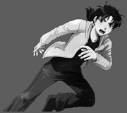 「金田一少年の事件簿」の予告カット。（C）天樹征丸・さとうふみや／講談社