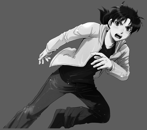 「金田一少年の事件簿」の予告カット。（C）天樹征丸・さとうふみや／講談社