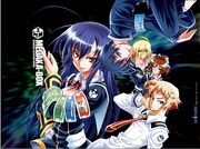 「めだかボックス」14巻をアニメイトで購入するともらえる紙製ブックカバー。(C)西尾維新・暁月あきら／集英社