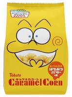 マンガ家とコラボした「キャラメルコーン」の期間限定パッケージの1種。(C)赤塚不二夫／フジオプロ