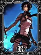 ソーシャルゲーム「進撃の巨人」の画面。(C)諫山創/講談社 (C)Konami Digital Entertainment