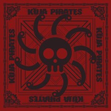 「海賊旗ミニバンダナ～麦わらの一味+九蛇海賊団Ver.～OP展2012」予価1000円。(C)尾田栄一郎 / 集英社