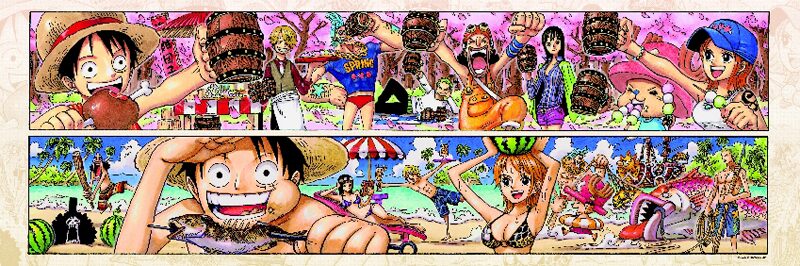 One Piece ジグソーパズル Four Seasons Of Straw Hat Crew Spring Summer 価格は3000円 C 尾田栄一郎 集英社 画像ギャラリー 2 コミックナタリー