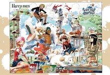 「ポストカードセット～空・海・大地Ver.～OP展2012」のうち1枚。予価500円。(C)尾田栄一郎 / 集英社